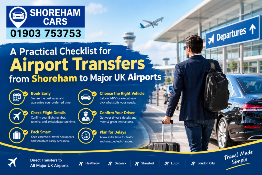 A Practical Checklist for Airport Transfers from Shoreham to Major UK Airports